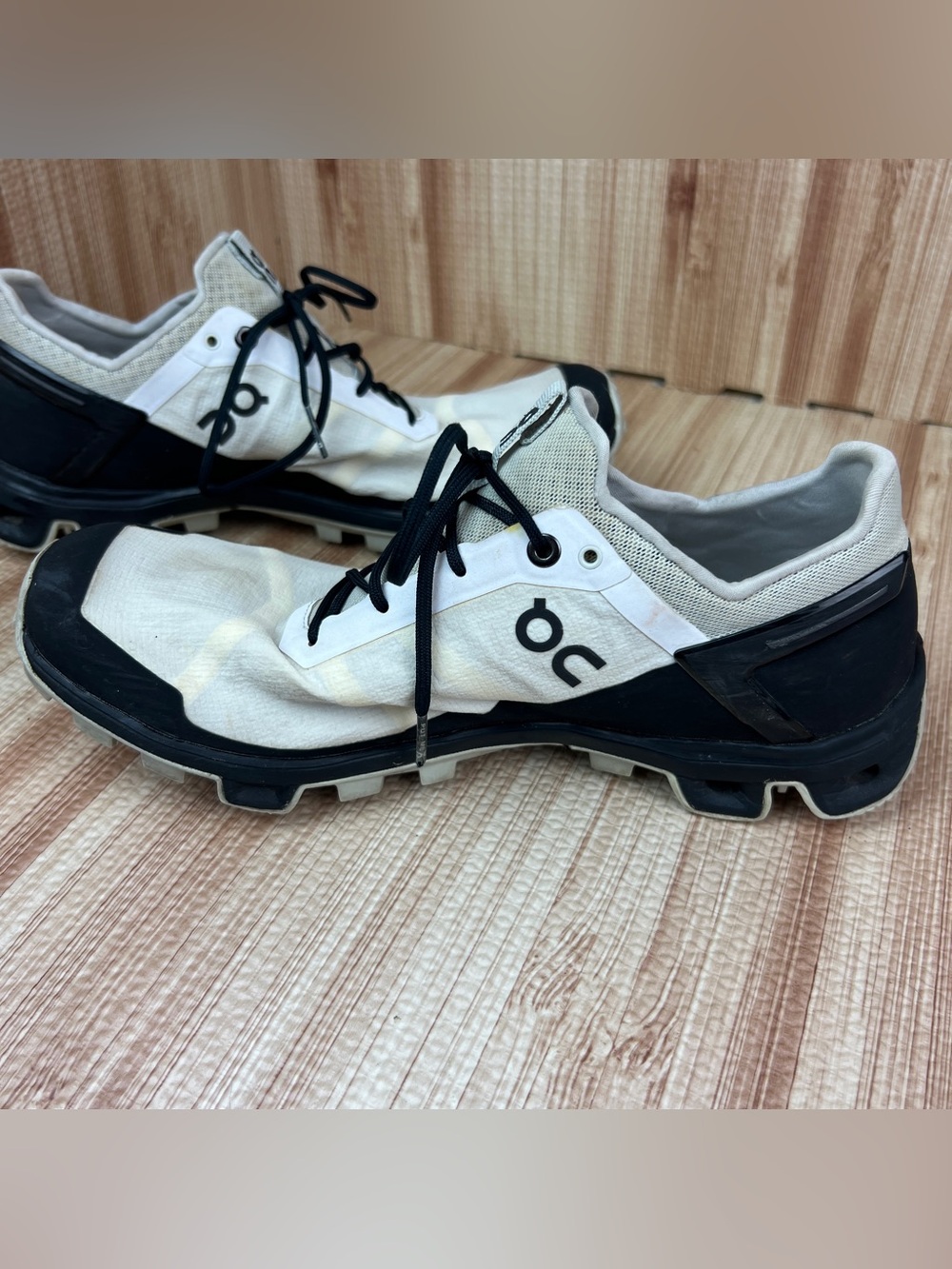 On Cloud Cloudventure Peak White Black Trail Running Shoes Womens 9.5 - Picture 9 of 12